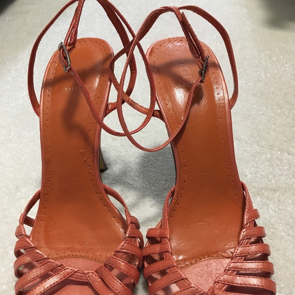[Bakers] Iridescent tangerine sexy heels